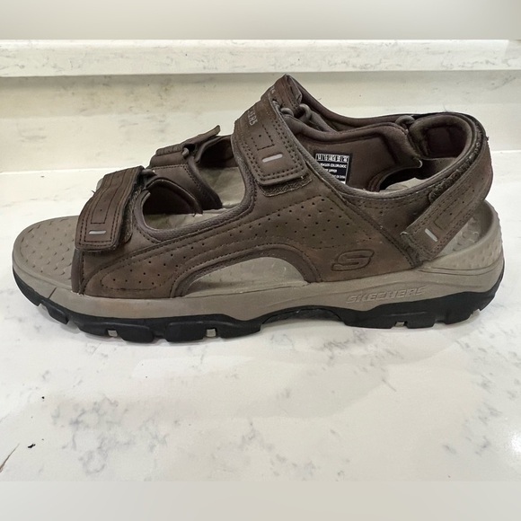 Skechers Dark Brown Open-Toe Sandals - Picture 5 of 11